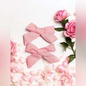 Sweet pink Rosita pigtails Hair Bows
